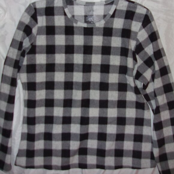 cuddl duds long sleeve size extra large  black sweatshirt light fleece womens - Picture 1 of 3